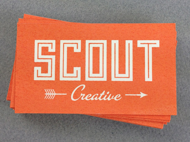 Scout business cards